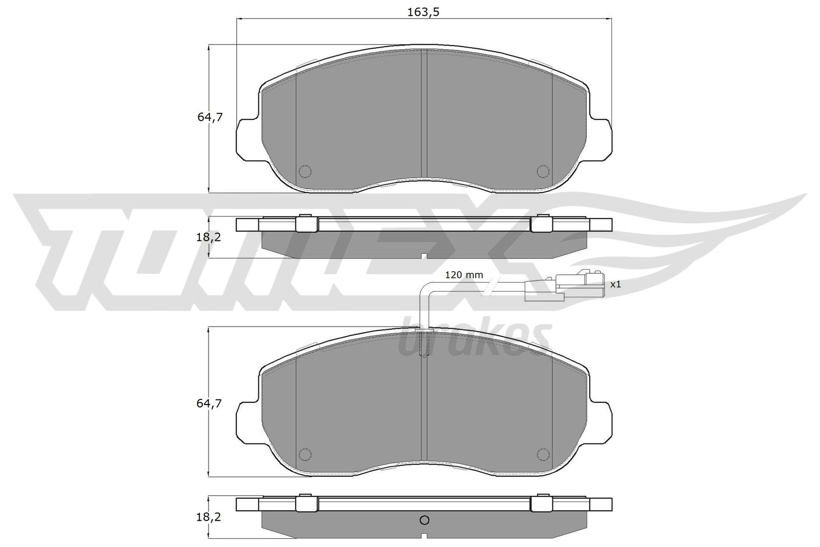 TOMEX Brakes TX 16-40 Sada...